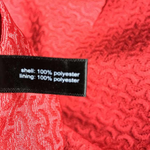 The Limited Red Textured Side Panel Pencil Skirt - Picture 7 of 7